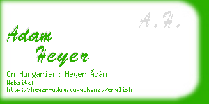 adam heyer business card